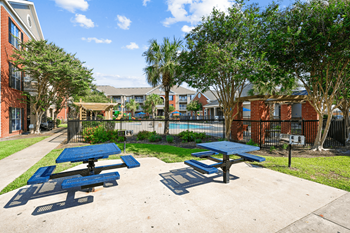 Grilling stations and picnic area